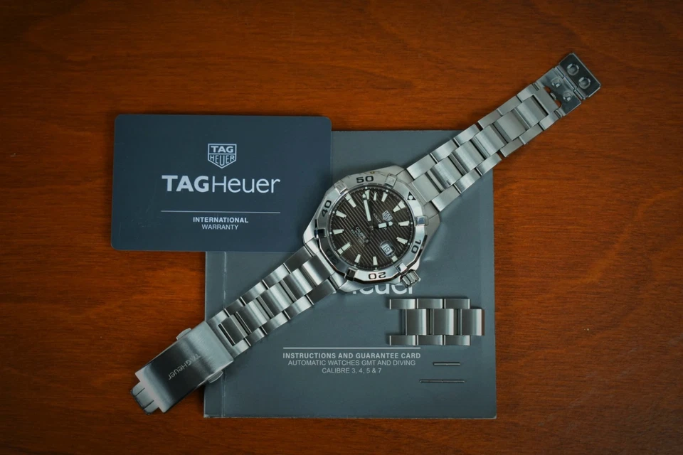 2022 TAG Heuer Aquaracer WAY2018.BA0927 43MM BROWN DIAL BOX & PAPERS - Image 1 of 4