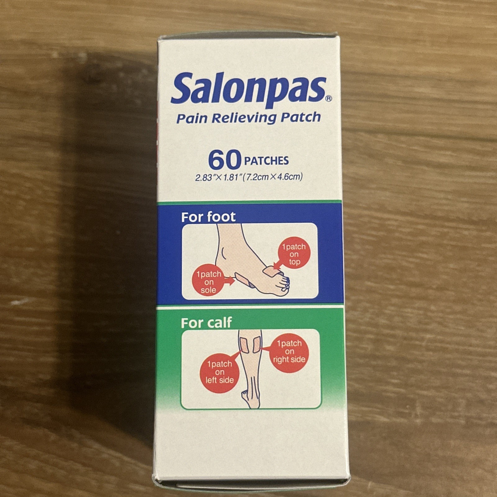 Salonpas Pain Relieving Patches 60ct new sealed