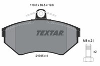 Bremsbelagsatz FÜR Audi A4 B5 (8D2), Audi A4 B5 Avant (8D5) - Textar 2194503