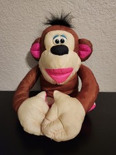 Vintage Fisher Price 1994 Puffalump Brown Chattering Chimp Monkey Plush Works