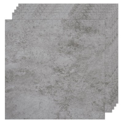 30-Pack Peel and Stick Vinyl Floor Tiles, 12''x12'' Self-Adhesive Waterproof Pe...