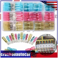 220Pcs Heat Shrink Spade Male & Female Electrical Wire Terminals Connectors Kit