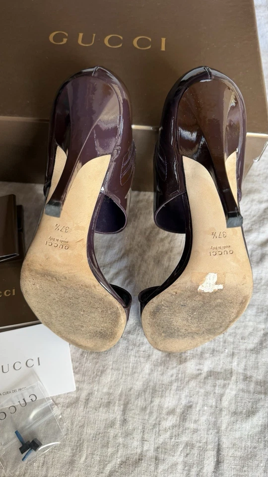 Zapatos mocasines Gucci para mujer Horsebit con flecos, talla 37,5 B zapatos de cuero EE. UU. 7,5 Foto 3 de 4