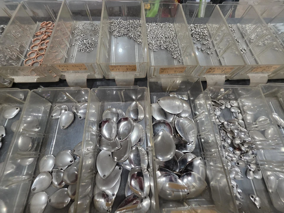 Lot of Spinner Blades and Beads for making fishing Lures - Image 3 of 4