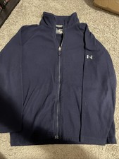Nike Youth Fleece Jacket Obsidian Blue, Size Medium, Zip-Up