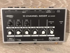 Edirol Roland 10 CHANNEL MIXER M-10MX Battery Powered Analog Mixer NO POWER CORD
