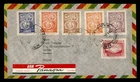 DR WHO 1950 BOLIVIA UPU ANIV COMBO FDC? PANAGRA AIRMAIL TO SWITZERLAND M63686