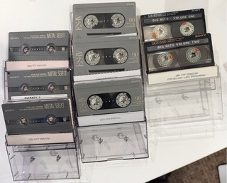 8 High Quality Sony High Bias & Metal Select Cassette Tapes