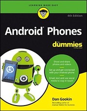 ANDROID PHONES FOR DUMMIES (FOR DUMMIES (LIFESTYLE)) By Dan Gookin **Excellent**