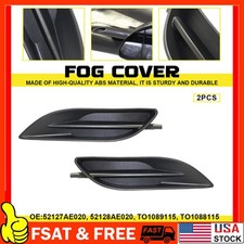 Front Bumper Fog Light Covers Right Left Side For 2006-2010 Toyota Sienna