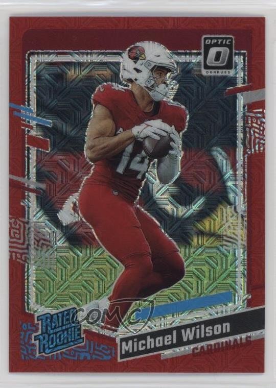 2023 Panini Donruss Optic Rated Rookie Red Mojo Prizm Michael Wilson #204