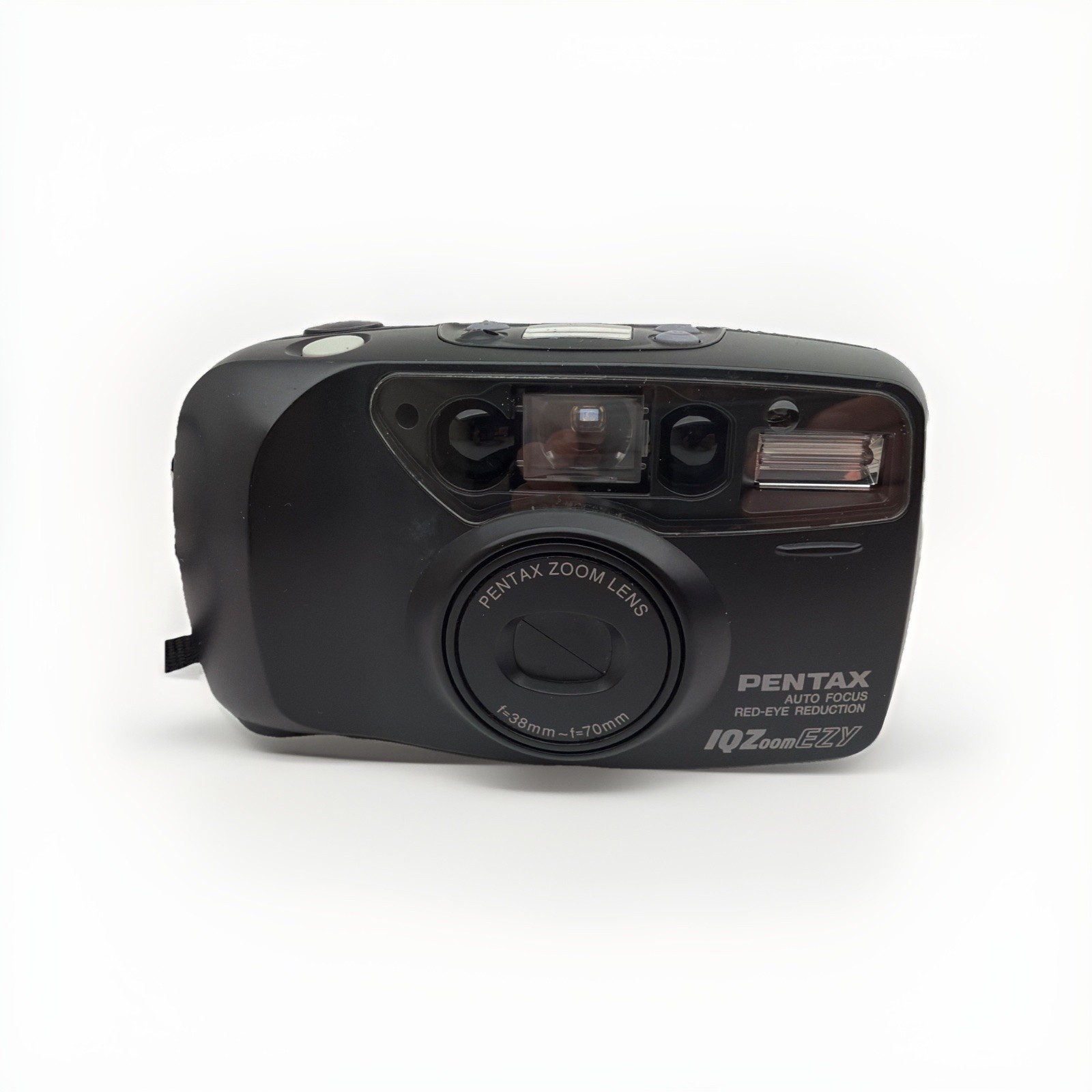 Pentax IQZoom EZY Date 35mm Point & Shoot Film Camera 38-70 ZOOM Red ...