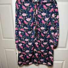Old Navy Women’s Dress Long Sleeve Floral Colorful Knee Length M Secretary