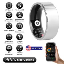 Smart Ring Health Tracker Fitness/Sleep/Stress Tracker 7-Day Battery Mini Ring