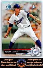 Morgan Cooper Chrome Refractor 2017 Bowman Draft #BDC-30 Los Angeles Dodgers