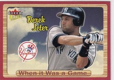 2003 Ultra When It Was A Game #1 Derek Jeter New York Yankees