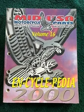 Mid Usa 2000 ~ Vol 16 ~ Motorcycle Parts ~ Catalog of Accessories ~ PB VG