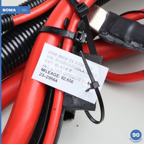 05-08 BMW Z4 E85 Roadster Battery Terminal Positive & Negative Cable 6953424 OEM - Picture 14 of 14