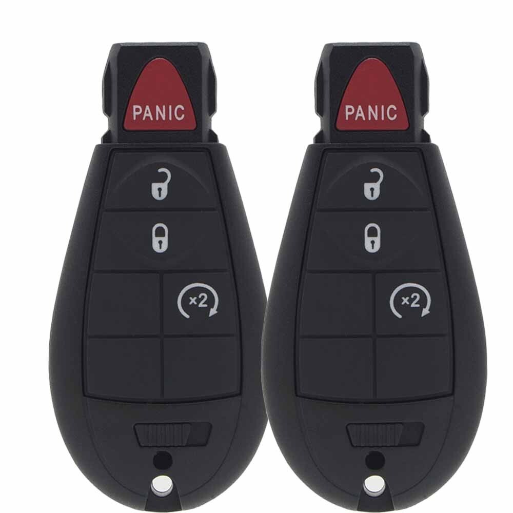2-Pack Remote Key Fob For 2008-2020 Dodge Grand Caravan, Chrysler Town & Country, VW Routan - M3N5WY783X IYZ-C01C