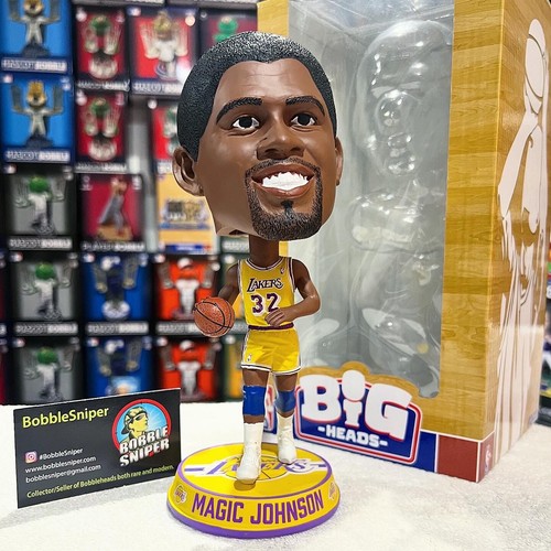 MAGIC JOHNSON Los Angeles Lakers Bighead #144 Exclusive NBA Bobblehead - Picture 2 of 8