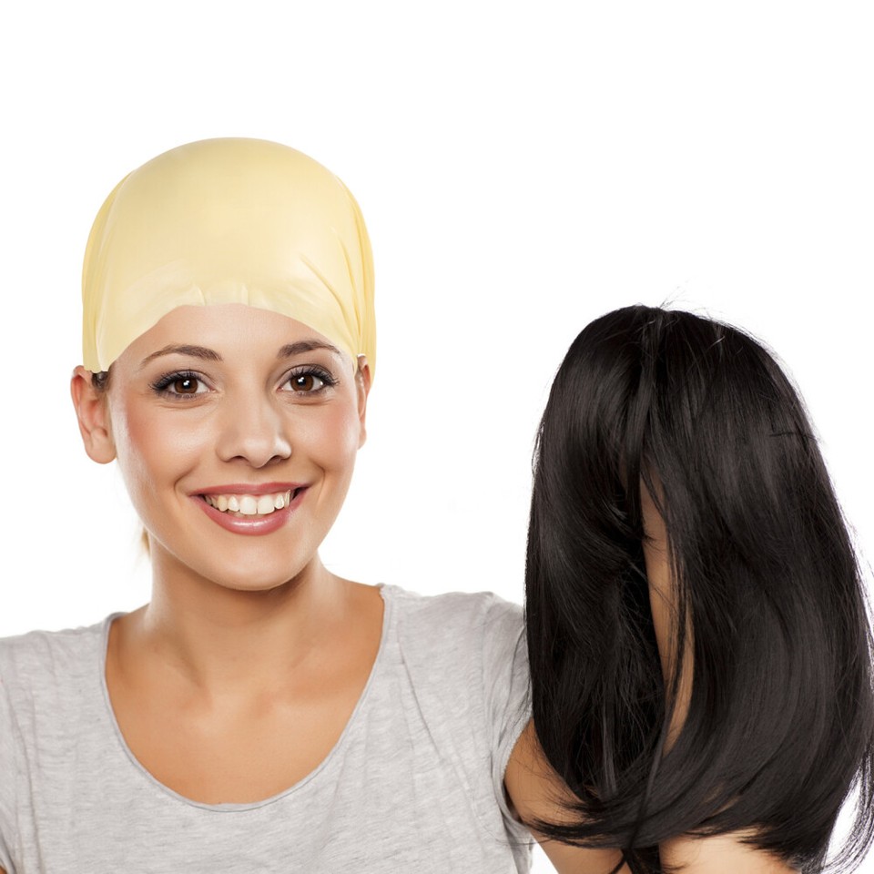 Girls Bald Head Cover Halloween Cap for Adults Costumes Kids Dresses