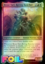 x1 Bruse Tarl, Roving Rancher OTJ MTG 198 FOIL RARE M/NM 1x