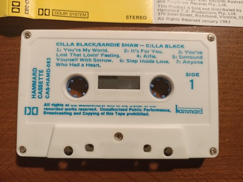 Cilla Black, Sandie Shaw: Nothing But The Very Best - 1983 Australian Cassette - Picture 4 of 6