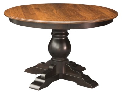 Traditional Round Pedestal Dining Table Solid Wood 48" / 54" / 60" | eBay