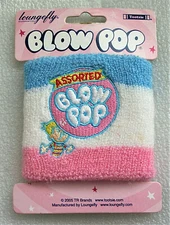 Loungefly Assorted Blow Pop Tootsie Candy Cloth Sweat WristBand New NOS 2005