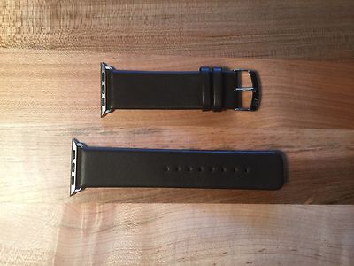 Genuine Italian Leather Band for Apple Watch - Dark Brown  display picture 3