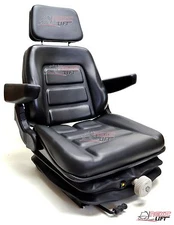 NEW LOW PROFILE SUSPENSION SEAT WITH ARMREST DOZER BACKHOE TRACTOR SKIDSTEER