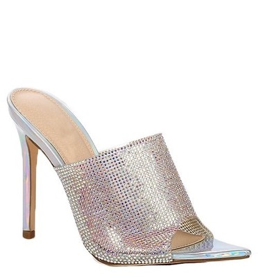 closed toe mule heels