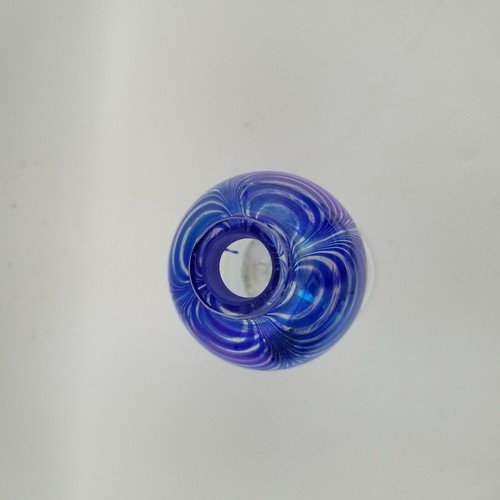 Feathered Blown Glass Vase - Picture 9 of 11