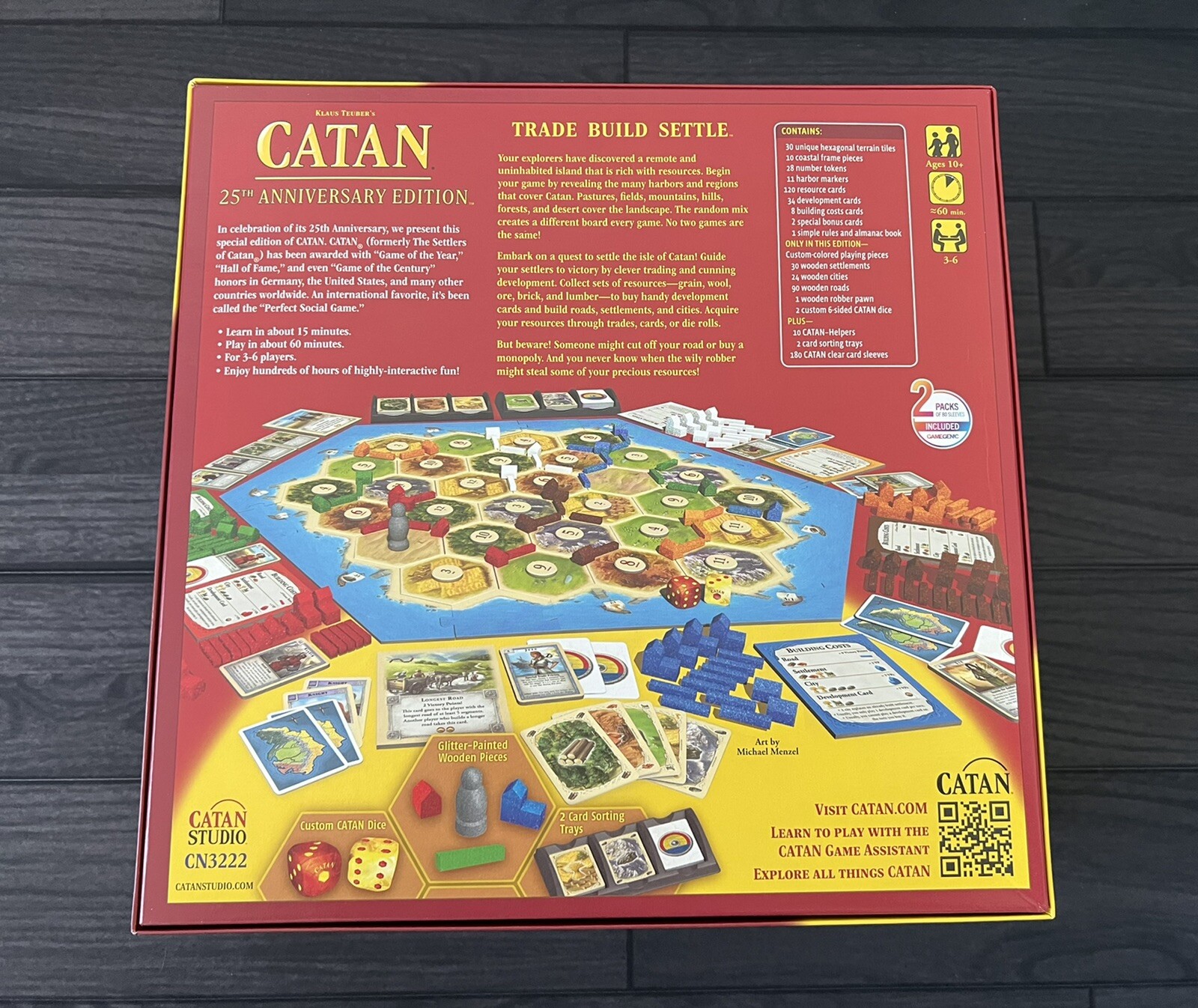 Catan 25th Anniversary Edition | Empty Game Box, No Components |Extra Game  Piece | eBay