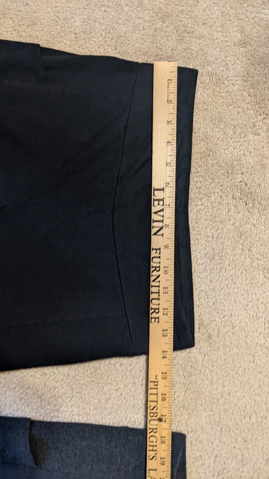 No Nonsense Tech Bolsillo Mezcla Algodón Capri Para Mujer Talla Mediana Lote De 2 Negro Gris Foto 4 de 4