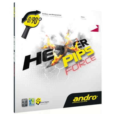 Andro Hexer Pips Force Table Tennis & Ping Pong Rubber, Ships in 10 Business Day