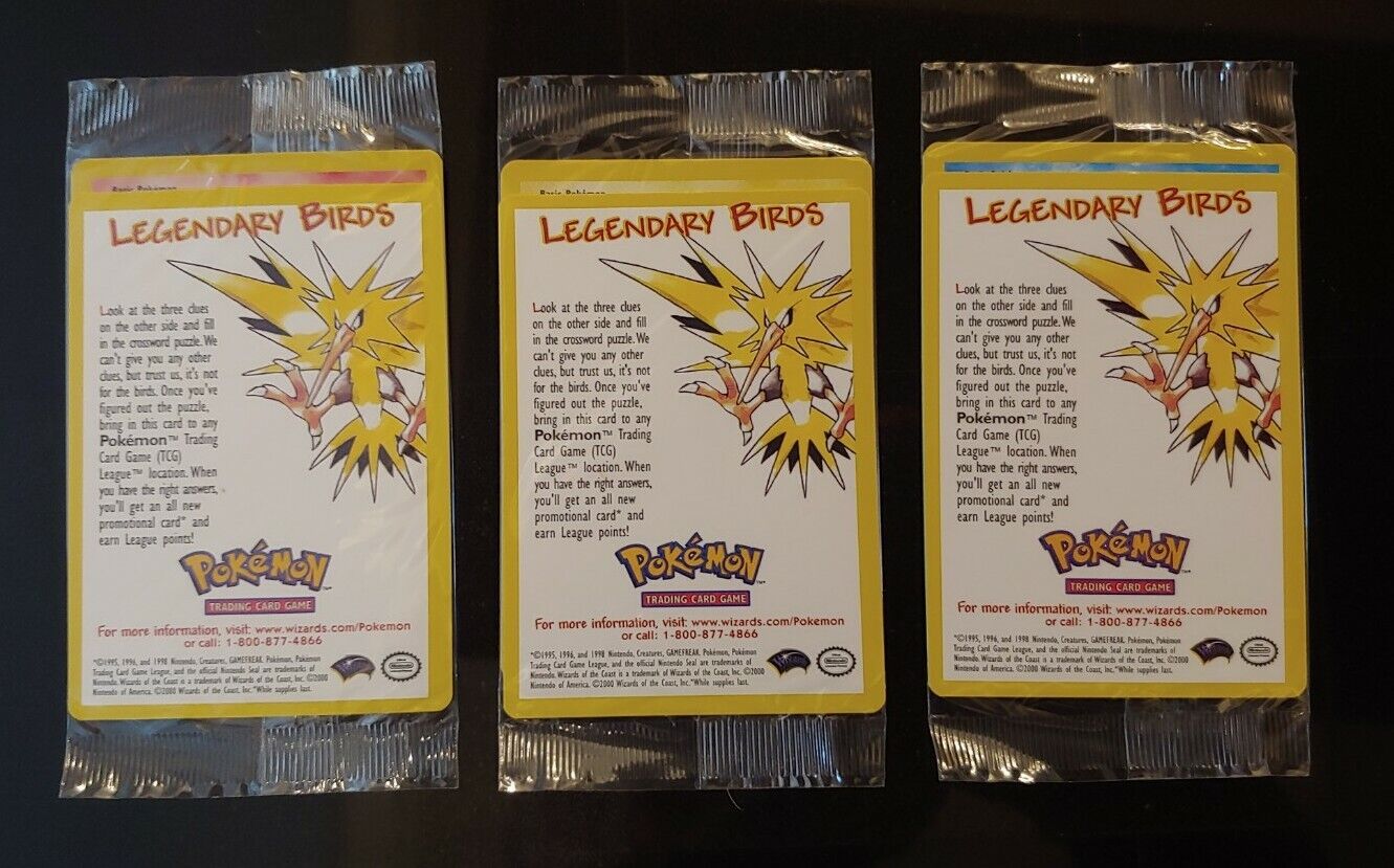 🔥 Pokemon WOTC Legendary Birds Black Star Promo Articuno Zapdos Moltres 👀