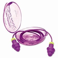MOLDEX ROCKETS 6405 CORDED REUSABLE EAR PLUGS W/ CARRY CASE NRR 27 (1 PAIR)