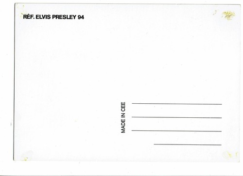 Elvis PRESLEY CARTE POSTALE 10,5 x 15 cm Couleur Made In CEE Réf. 94 - Imagen 2 de 2