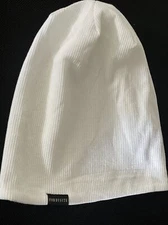 FORBUSITE White Waffle Slouch Knit Beanie Skull Cap Hat
