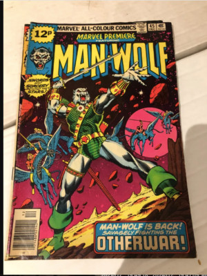 MAN WOLF MARVEL PREMIERE MIT COMIC BRONZEZEIT AUSGABE #45 1977