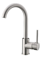 Single Handle Stainless Steel Kitchen Faucet Single Hole Kitchen Sink Faucet