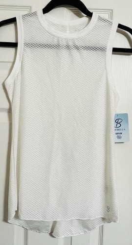 SOFIBELLA AIRFLOW Women's SIZE XS WHITE Tennis Tank Top Crew Neck Sleeveless NEW