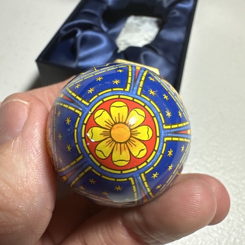 Halcyon Days Enamel On Copper 2016 Easter Egg Trinket Box - Picture 7 of 11