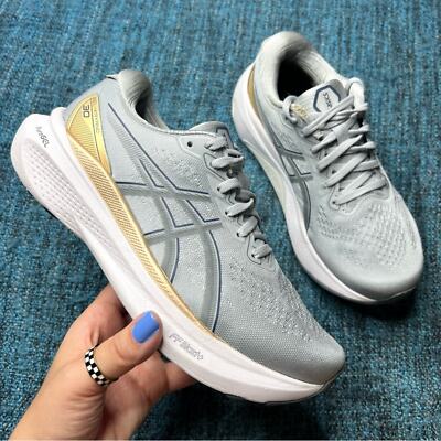Asics Gel Kayano 30 Running Shoes in Piedmont Grey Steel Grey Gold