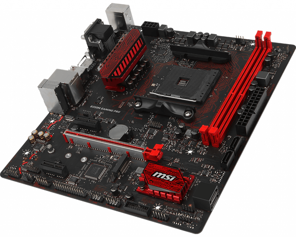 MSI B350M GAMING PRO Motherboard AMD B350 AM4 DDR4 M-ATX VGA