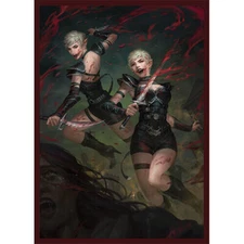 Brylle & Lahvi - Blood-Crazed - Yugioh Size - 100 Smooth Matte TCG Card Sleeves