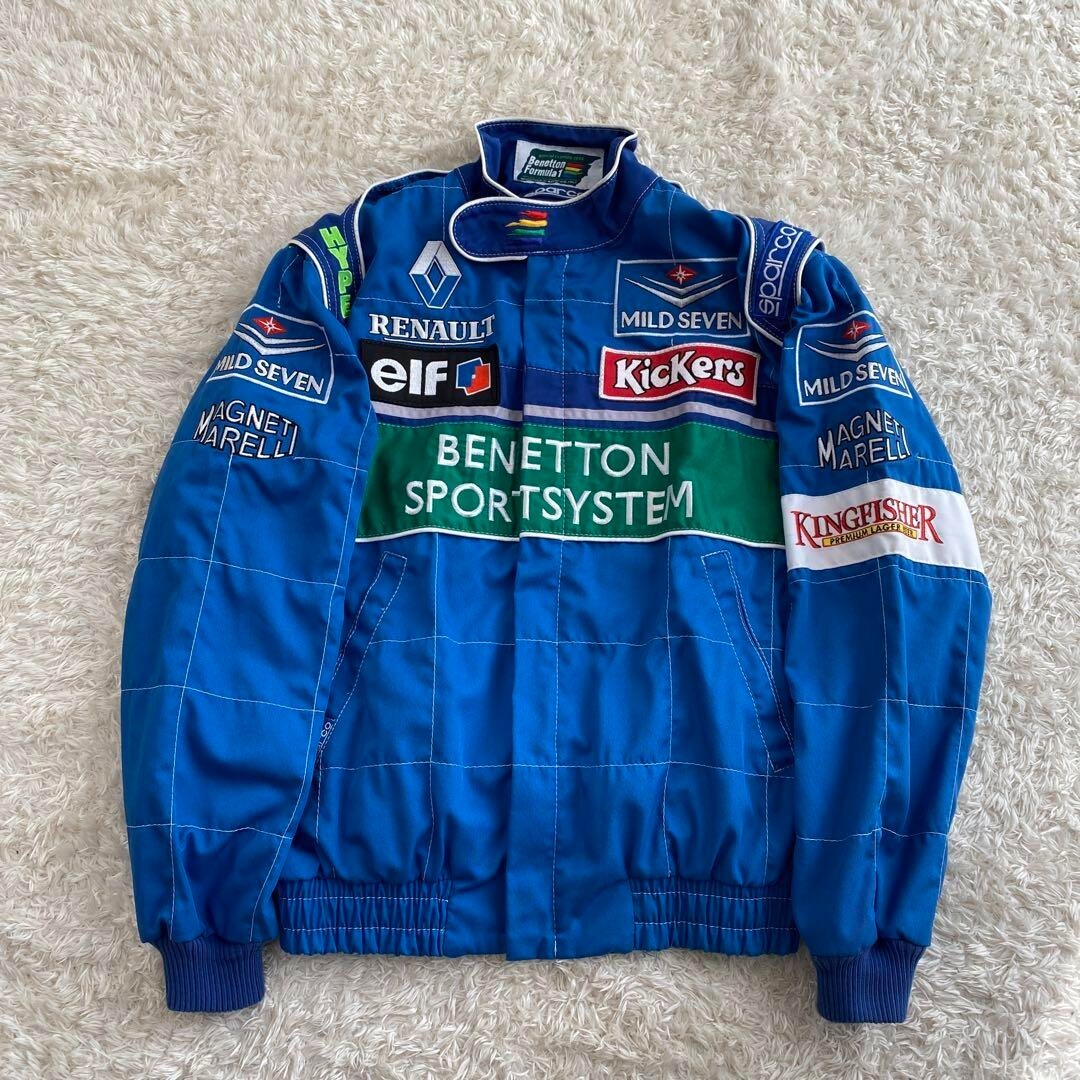 Sparco Benetton Formula 1 Renault Racing Team Jacket Size M Sparco Benetton Formula 1 Renault Racing Team Jacket Size M