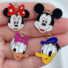 Lot Mix Mickey Duck Enamel Charms Jewelry Making diy Pendants Earrings Y81