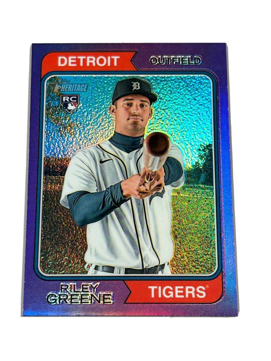 TIGERS　BASEBALL　2023 2023 Topps Heritage Riley Greene #48 RC Purple Chrome